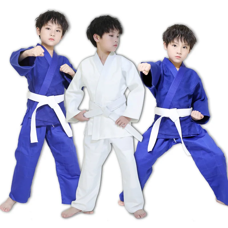 

Professional Cotton Judo Uniform Custom Logo Judo Kimono/ Judo Suit, Blue white