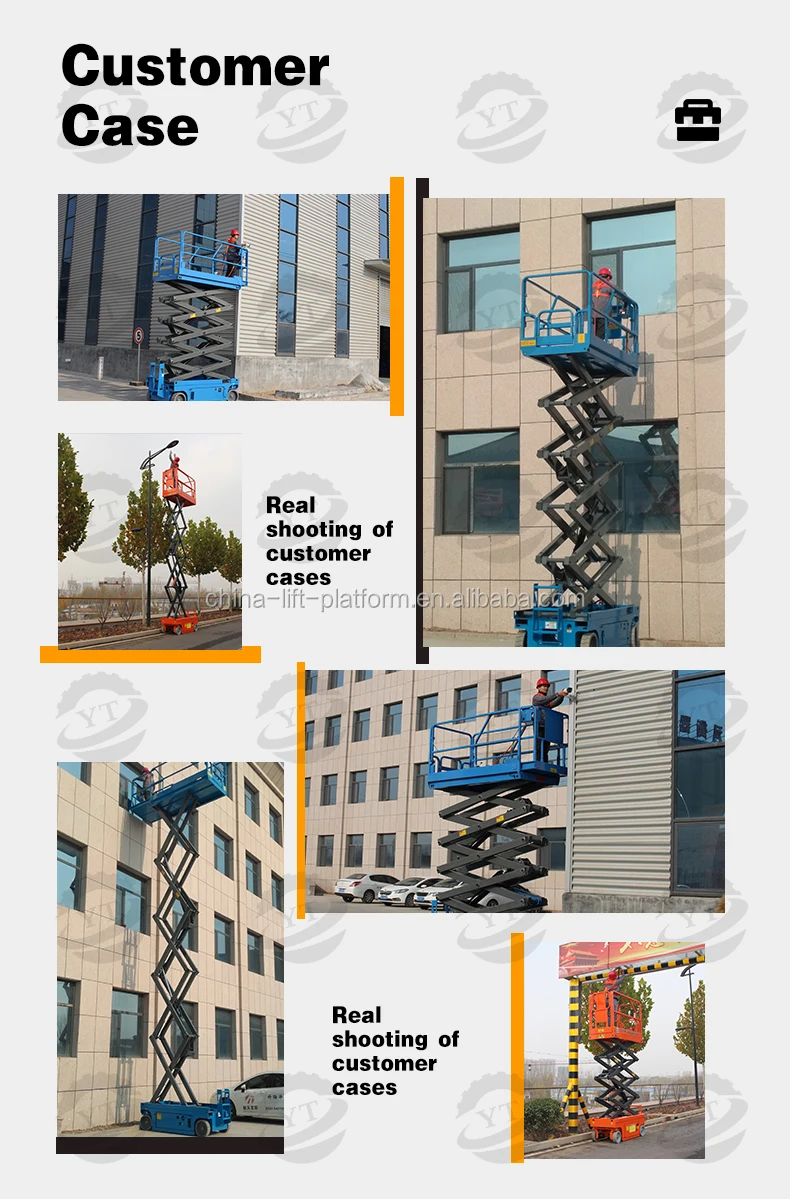 Selfpropelled Scissor Lift Table Lift 10m Self Propelled Electric