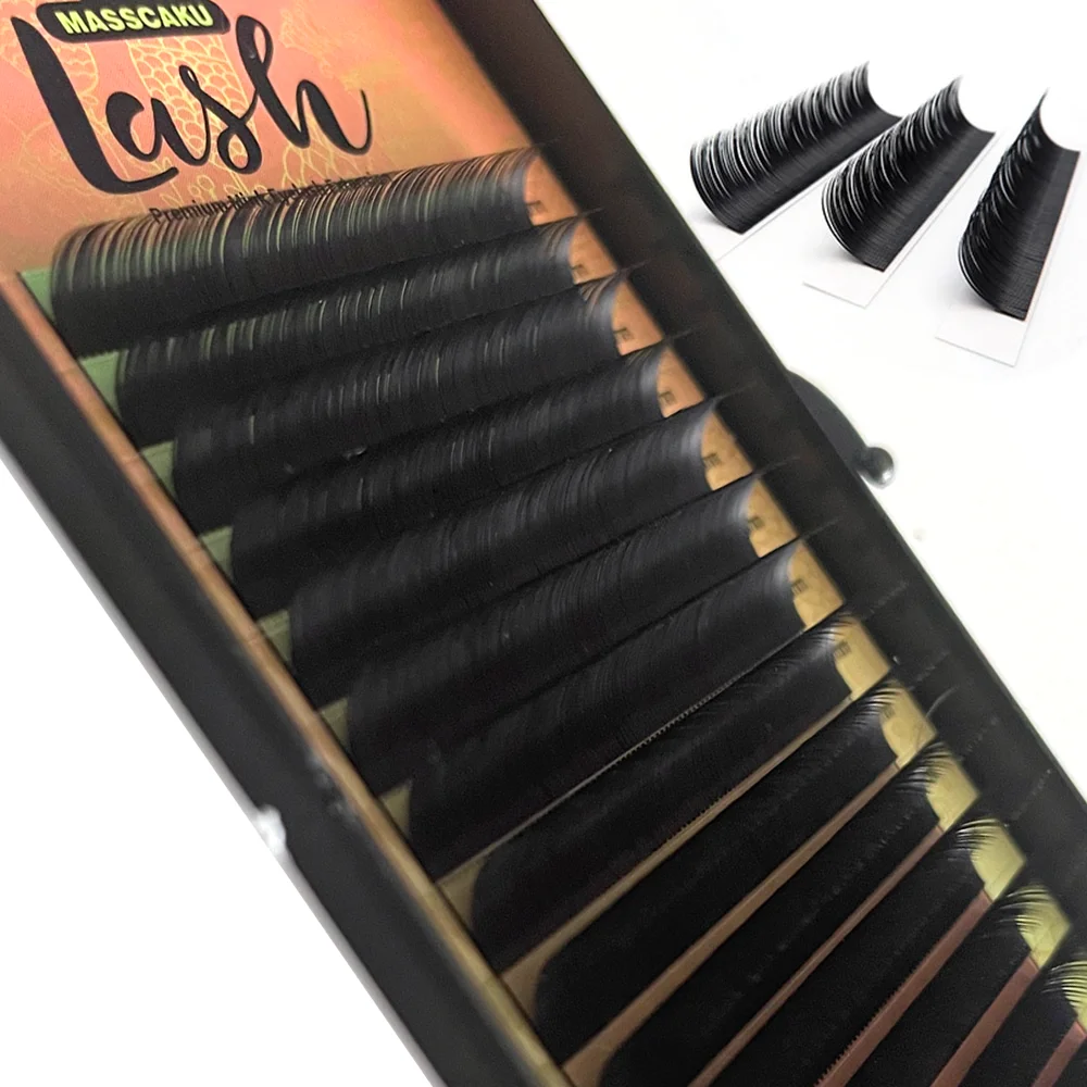 

2021 New wholesale 3D mink eyelashes YY lash extension mink eyelash extensions lashes wholesale vendor, Black/variety color