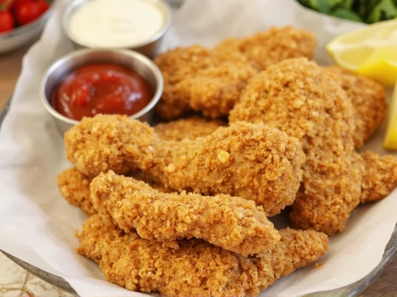 Crispy golden chicken coated in homemade shake and bake crumbs