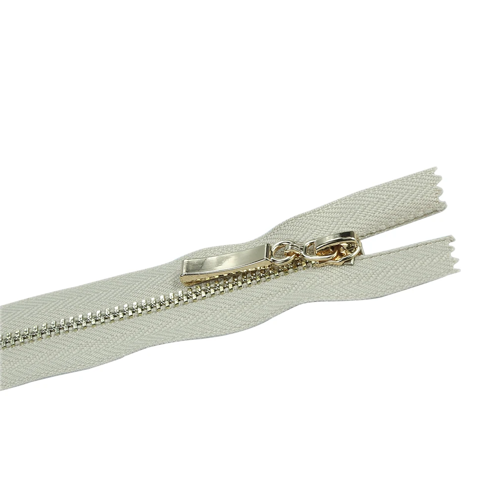 批发牛仔裤裤子配件白色高端定制牛仔裤金属拉链