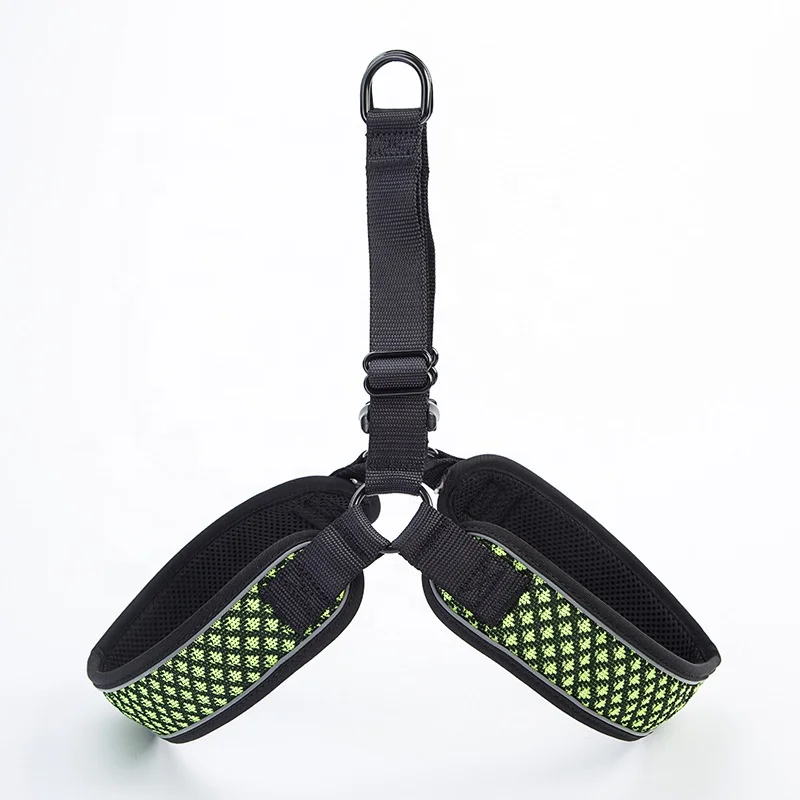 

Reflective Breathable Washable Chest Strap Chest Back Belt Dog Collars And Leash Pet Collars For Sale, Blue and green and black and pink and red and orange