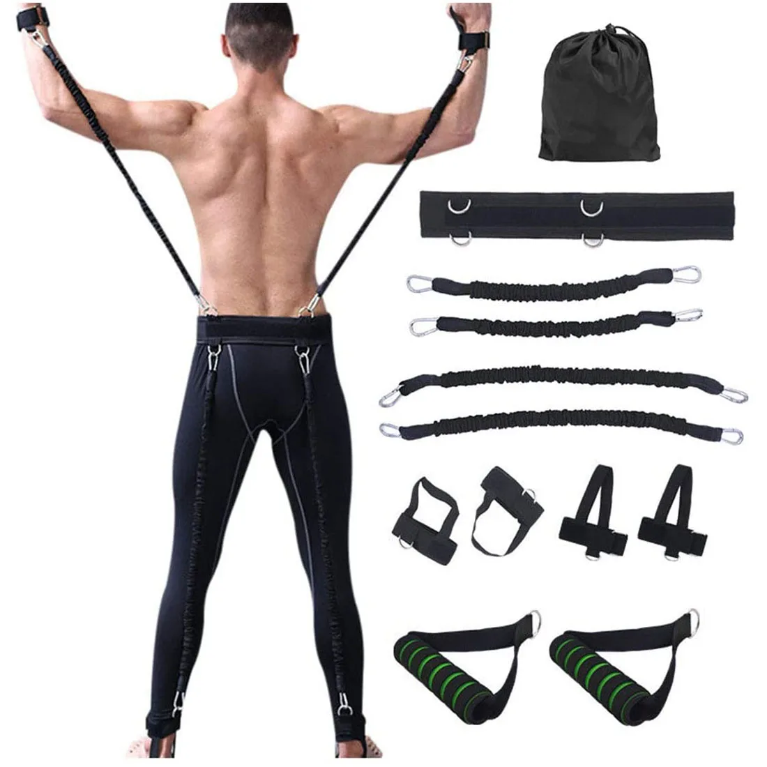 

Resistance Bands Set Taekwondo Boxing Jump Strength Training Equipment Bounce Speed Handle Pull Rope Agility Arm Leg Exercise