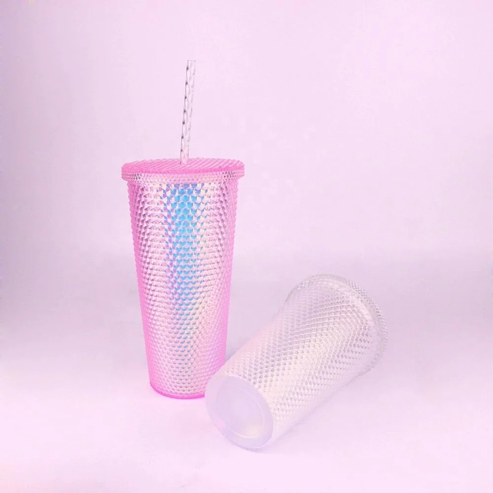 

COPYCAT STAR-BUCKS pink studded Screw-on lid coffee cup for Magic Unicorn Party Essentials, 5 colors / customized