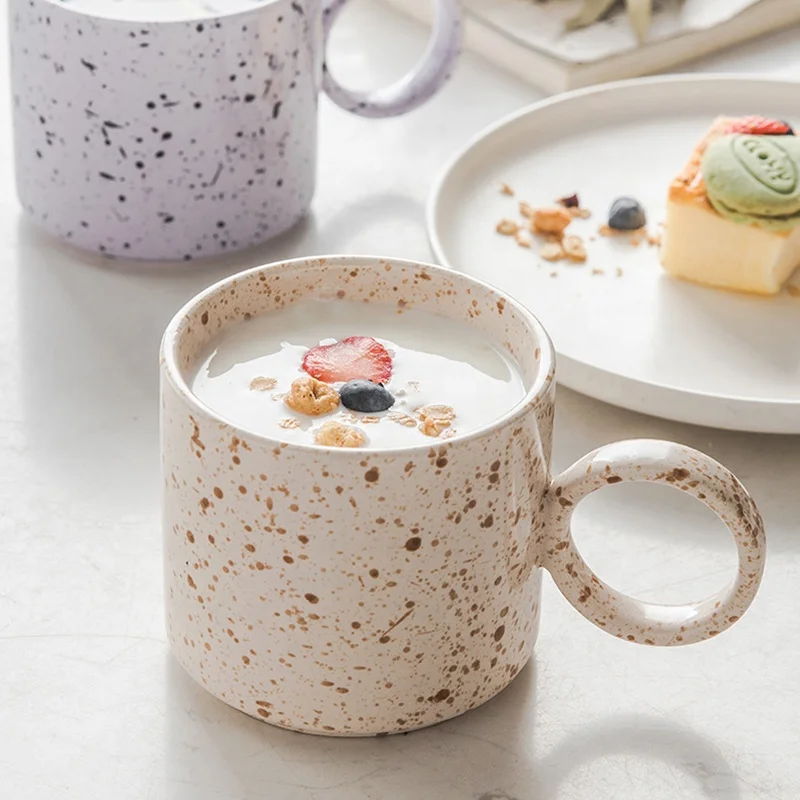 

Nordic Creative Personality Splashed Ink Office Sublimation Ceramic Coffee Mug Gift Set