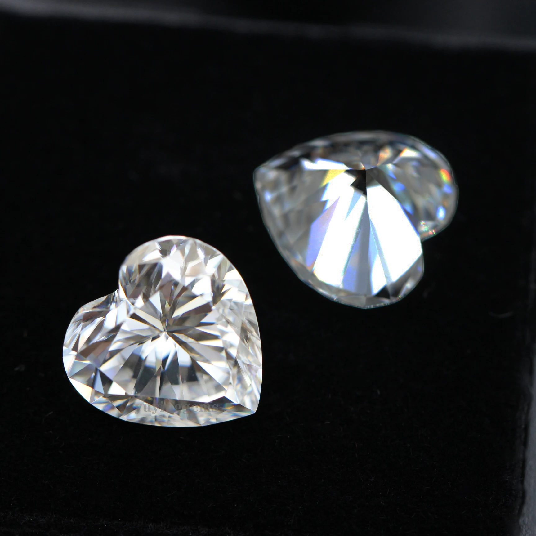 

Yuying Gems GRA certificate D color VVS Clarity Real loose Heart Cut Moissanite Diamond, Def