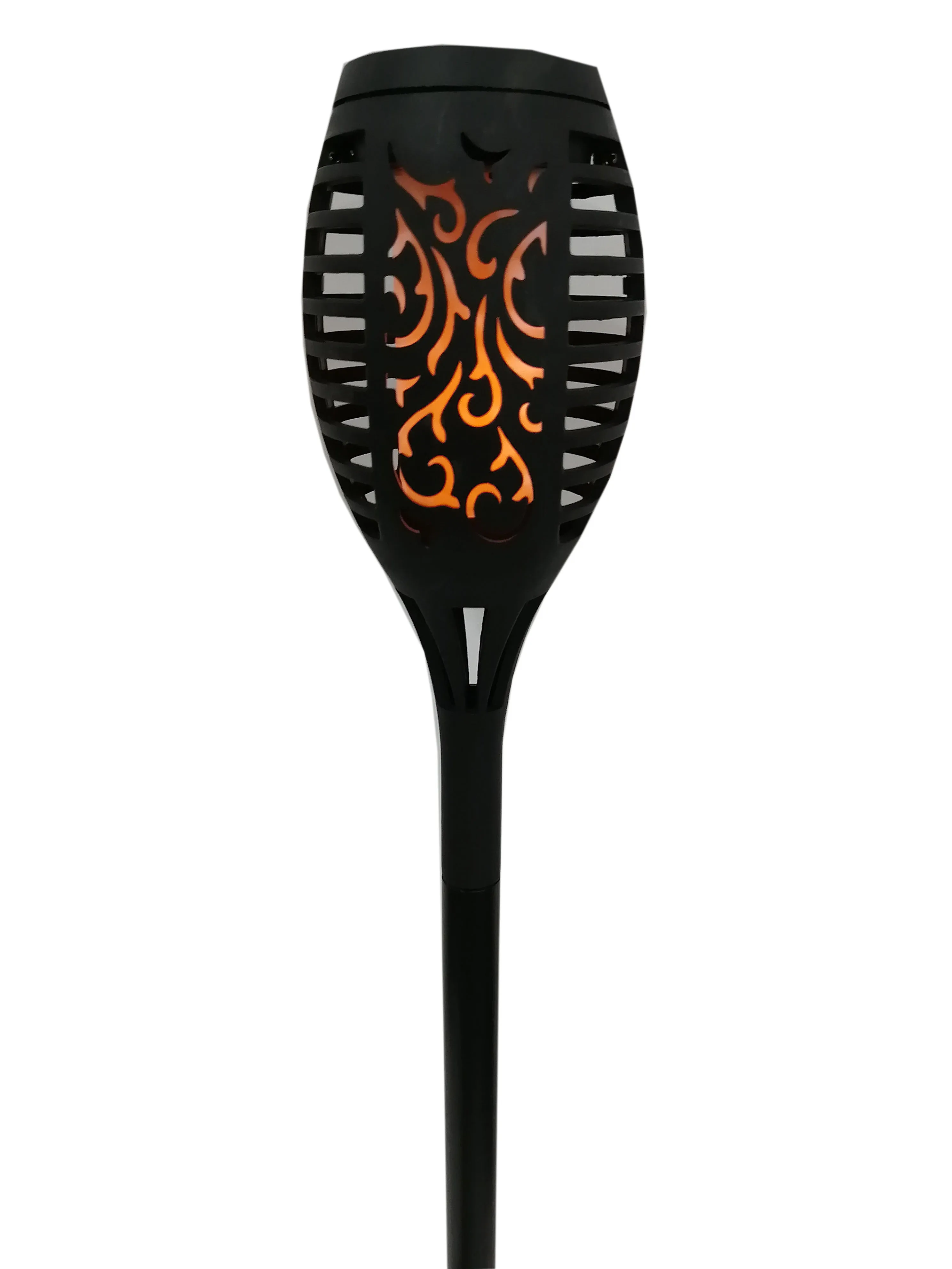 Outdoor Waterproof Decorative 12led Solar Fire Flickering Flame Torch Garden Light Landscape