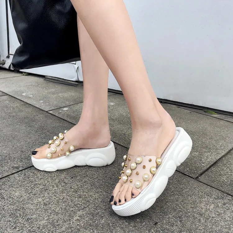 

New style hot selling pointed women's flat elegant Sandals women's casual shoes outdoor daily life women's flat slippers, White,black