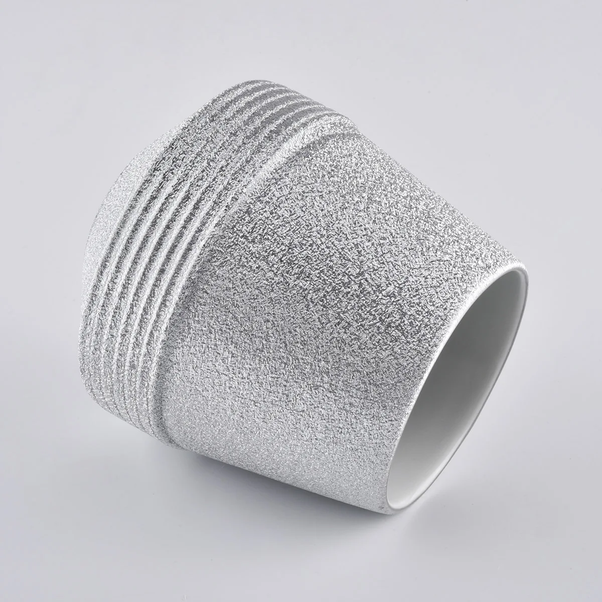 silver painting ceramic candle holders manufacturer