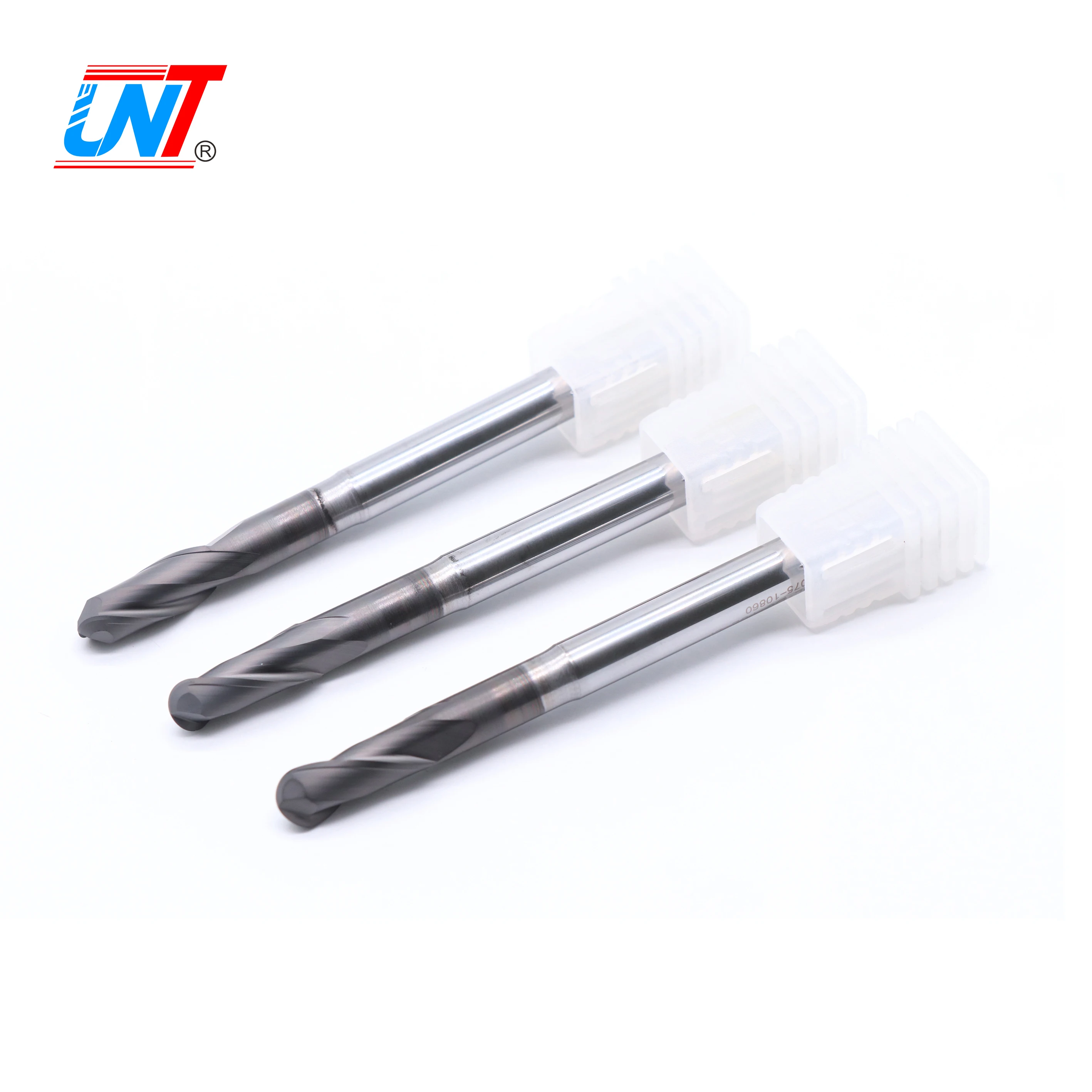 

UNT Solid Carbide Fresa Diamond Coating CNC 2 Flutes Ball Nose End Milling Tool For Graphite