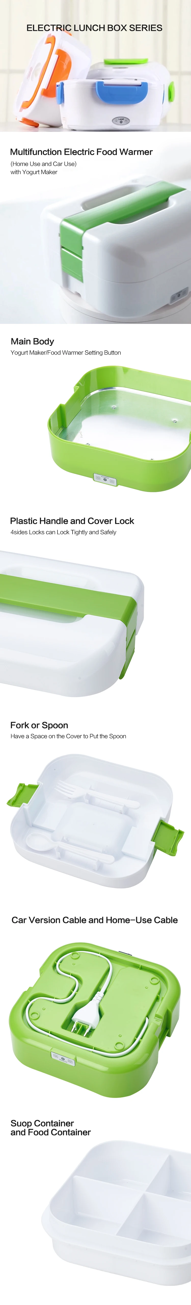 Electric Usb Heated Food Lunch Box - Buy Usb Lunch Box,Electric Usb