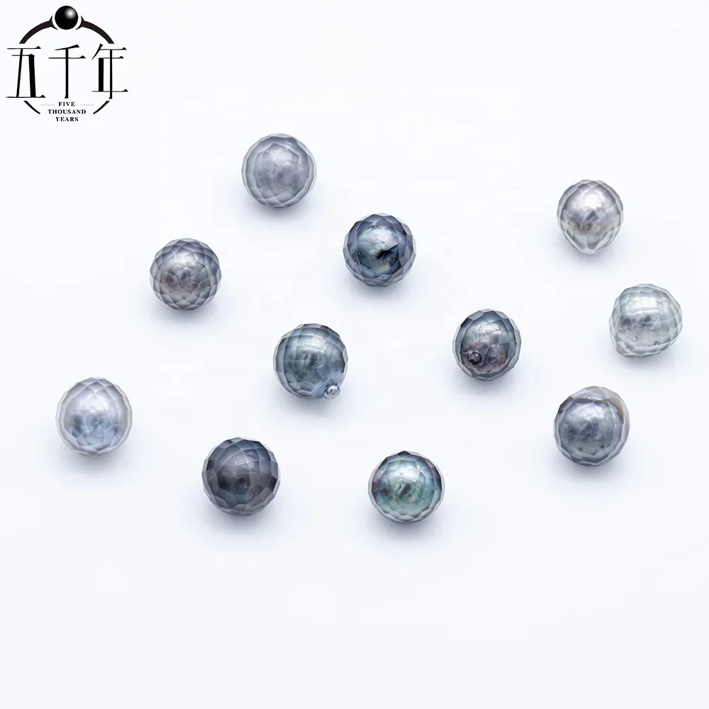 

9-11mm Tahitian pearl Handmade Carved pearl saltwater genuine loose pearls vintage Wholesale