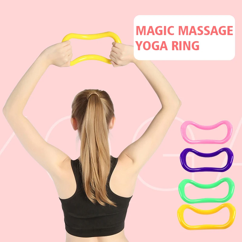 

Magic Ring Sport Workout Resistance Fitness Gym Yoga Loop Accessories Pilates Circle Bodybuilding Calf Home Training Wheel