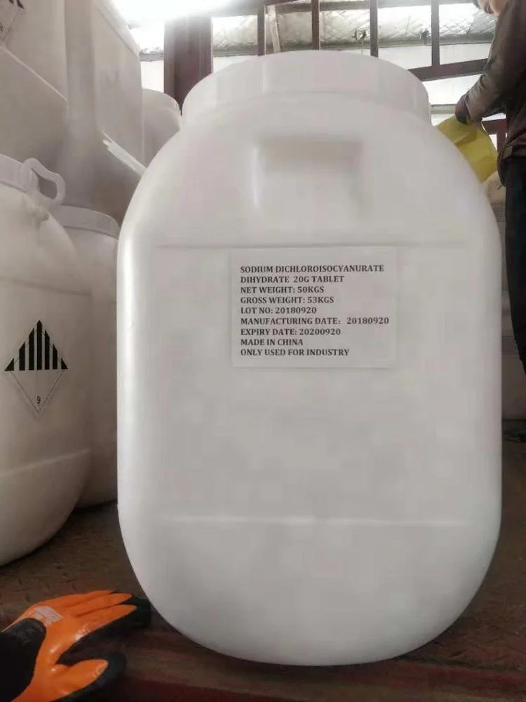 
56% SDIC effervescent granular for water treatment chemicals sodium dichloroisocyanurate dihydrate chlorine granular 
