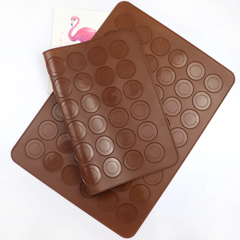 

STOCK 062 silicone 48 hole macaron silicone pad single side can be reused DIY cake mold cake mold