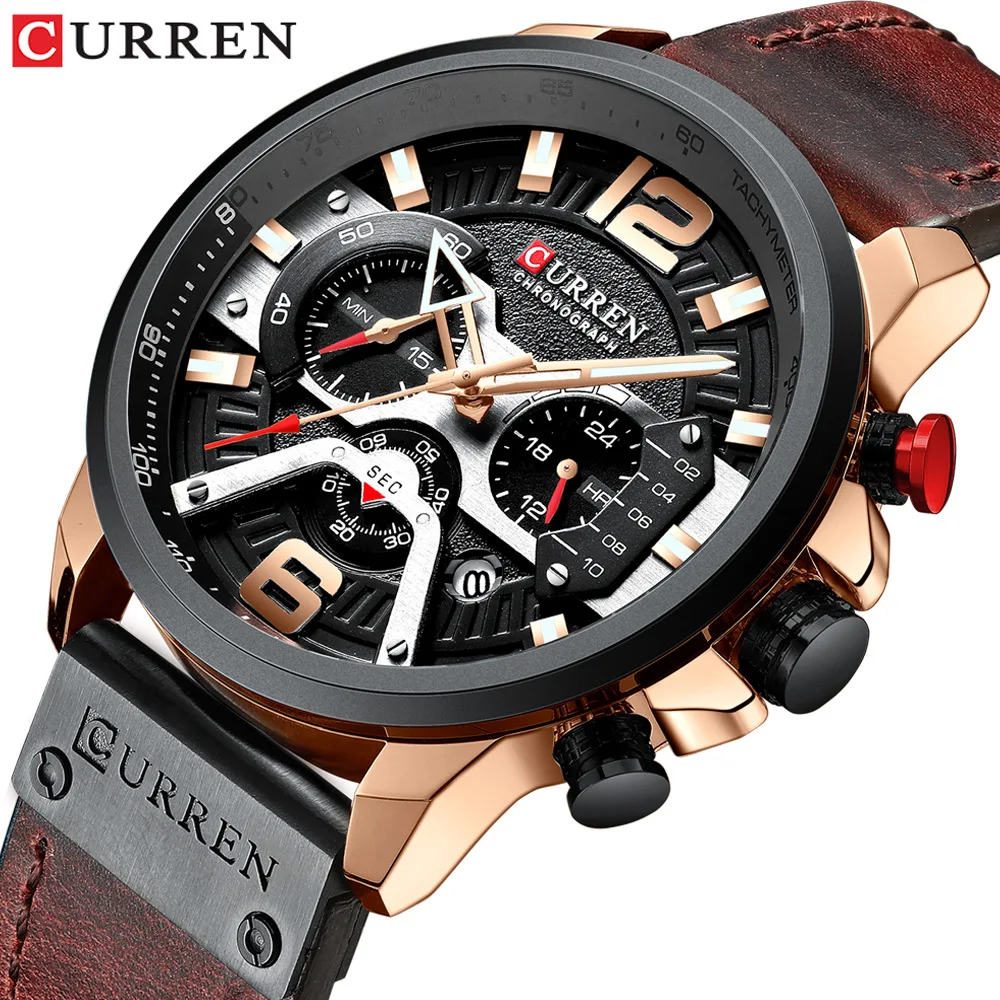 

2020 business style 8329 Business Style Waterproof With Calendar Quartz men watches luxury curren watches