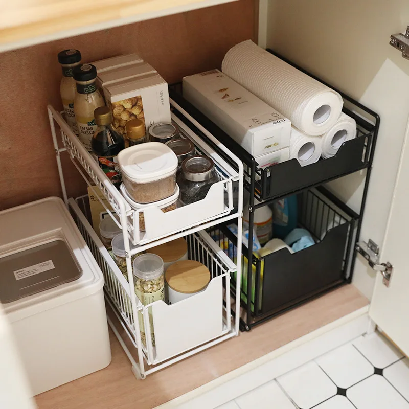 

drawer design kitchen sink organizer holders Cabinet multi-layer dish drying rack stainless steel kitchen storage shelf / rack