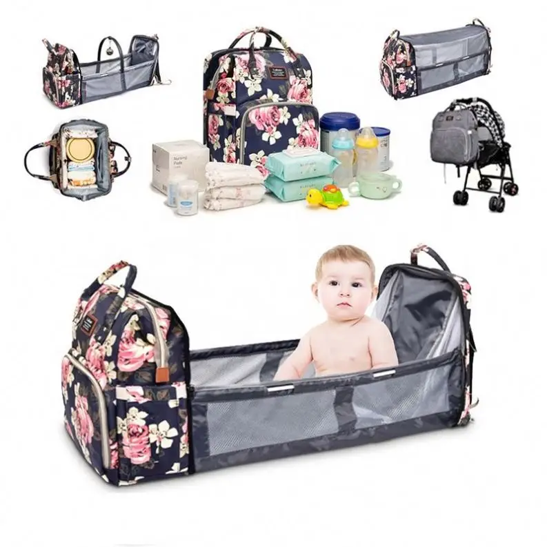 

3 In 1 Multifunctional mami Diaper Bags Water-resistant Nappy Baby Bag Mommy Backpack Diaper Bag With Changing Station Pad
