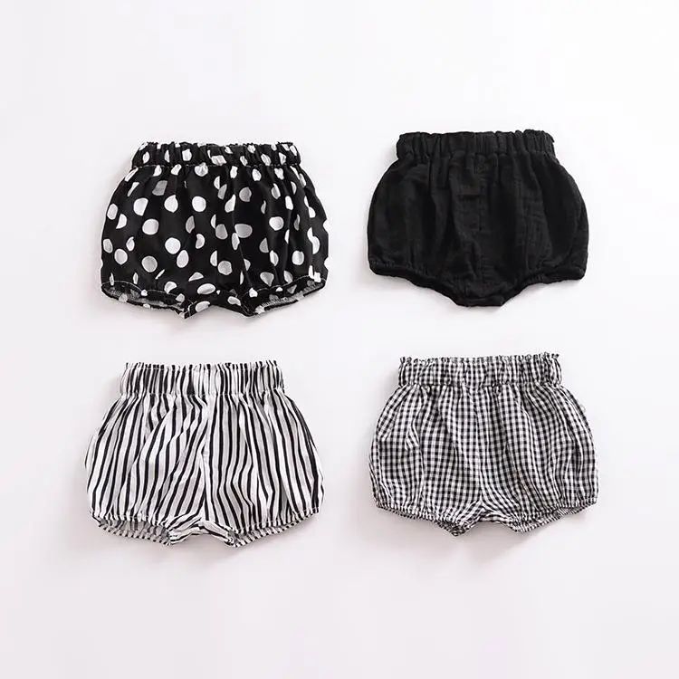 Summer Polka Dot Shorts For Girls Short Pants Flower Baby Girl Beach