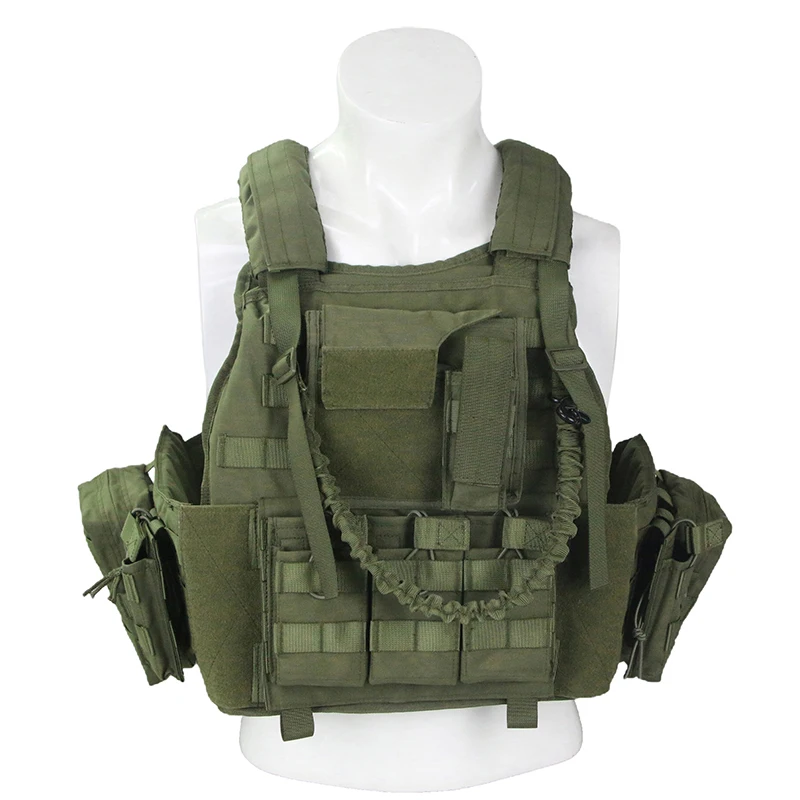

High quality 600 D Cordula Nylon Tactical Vest Carrier US local shipping, Green