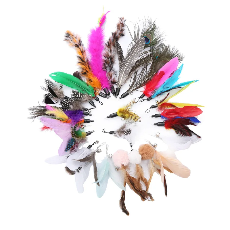 

Wholesale Cat Feather Teaser Cat Toy Soft Cat Replacement Feathers