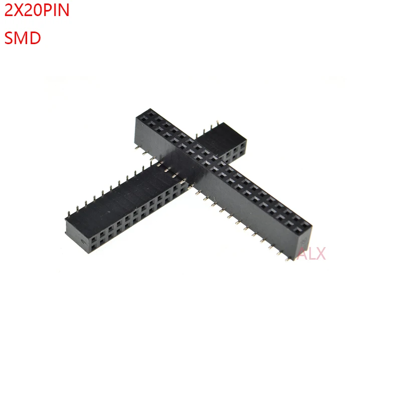 Smt Smd X Pin Double Row Straight Female Pin Header Mm Pitch