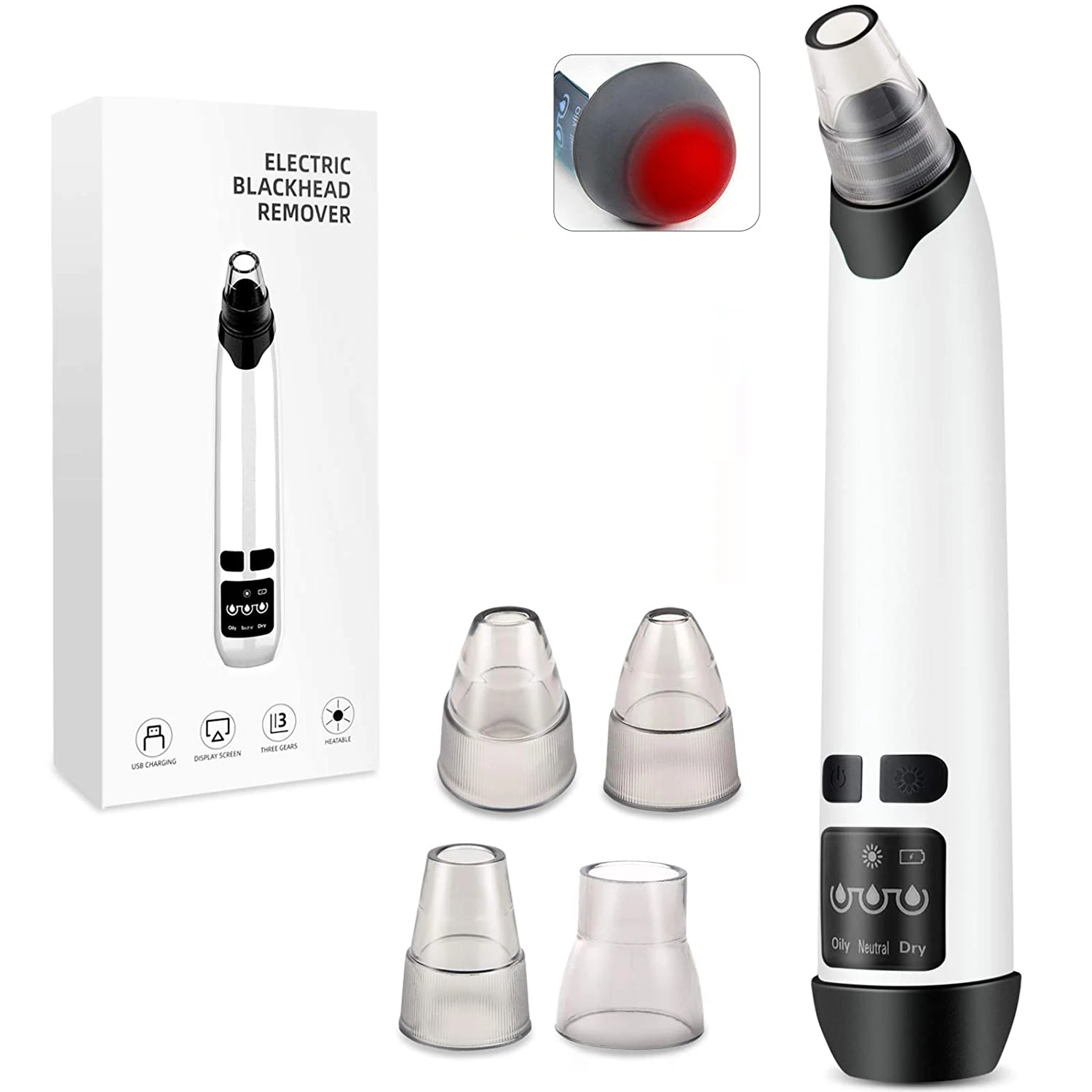 

vacuum cleaner pimples suction blackhead removal remove black point pimples and black head acne for the face