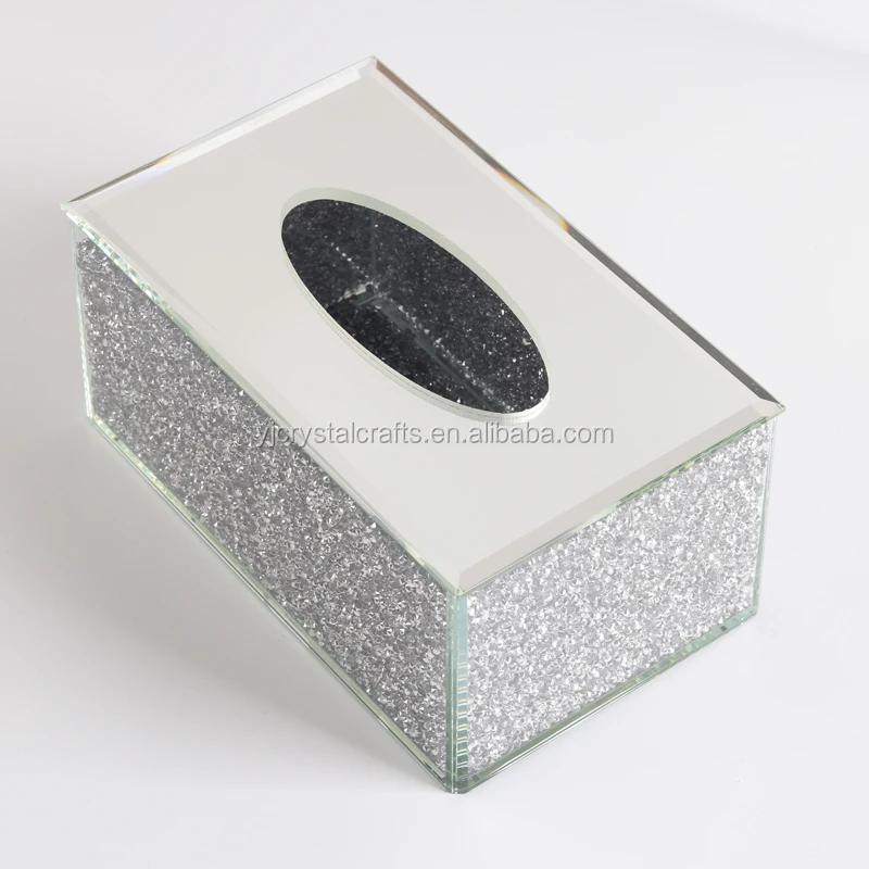 Crushed Diamond Tissue Box Italian Style 