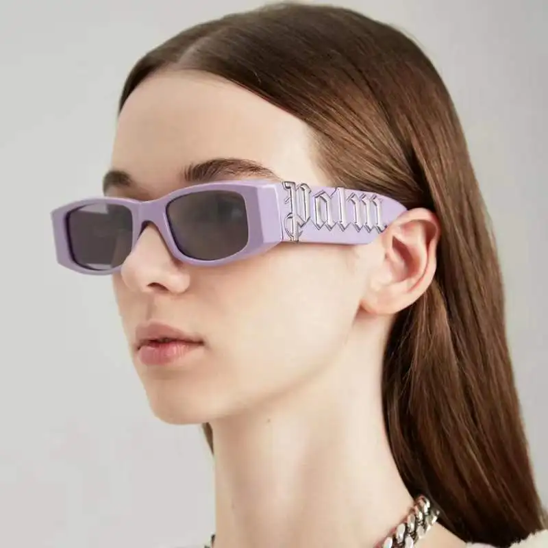 

Wholesale unisex 2022 trendy square vintage shades wide legs fashion small sunglasses custom logo