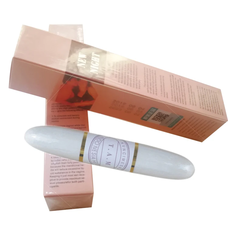 

Factory wholesale feminine products Pure Herbal chinese vaginal l massage tightening stick, White
