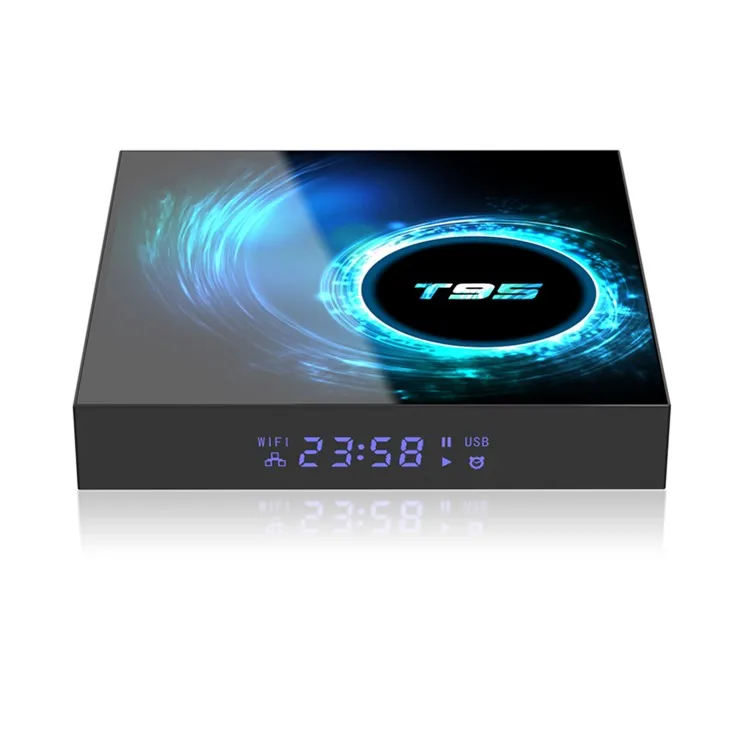 

T95 android tv box BT 2.4g & 5g Wifi 16g 32gb 64gb 6k Quad Core android 10 T95 H616 Smart Set Top Box
