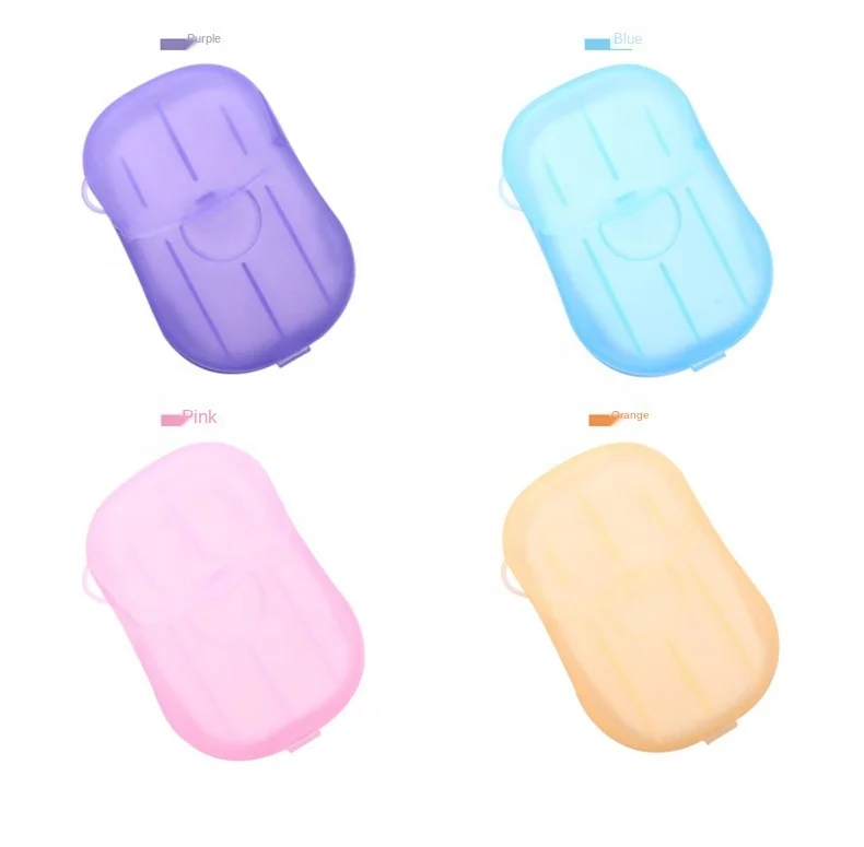 

Skyey Care 20pcs/box Travel Disposable Soap Slice Travel Portable Washing Hand Mini Disposable Sheet Paper Soap