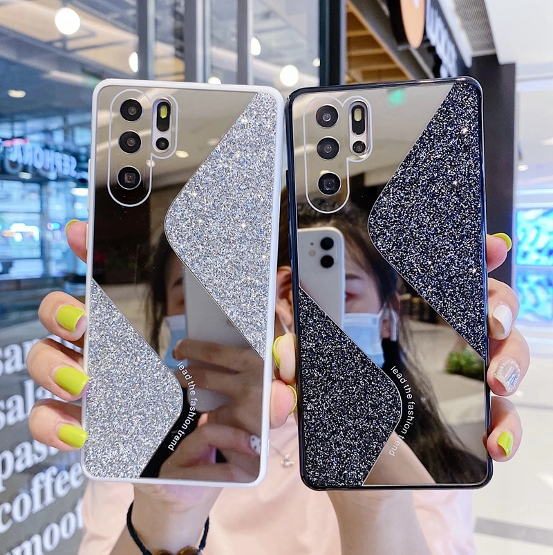 

Fashion Luxury Mirror Glitter Phone Case For iphone 11 12 Pro Max XS X XR 7 8 6 6S Plus SE 2020 mini Shockproof Cases Cover