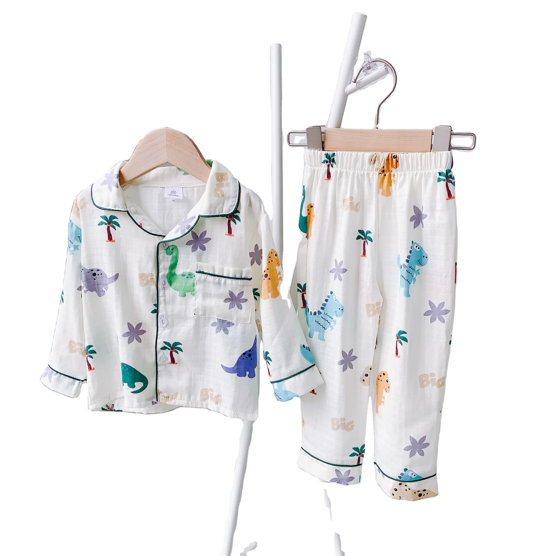 

Children's clothing autumn boys and girls pajamas children cartoon pattern two-piece home service
