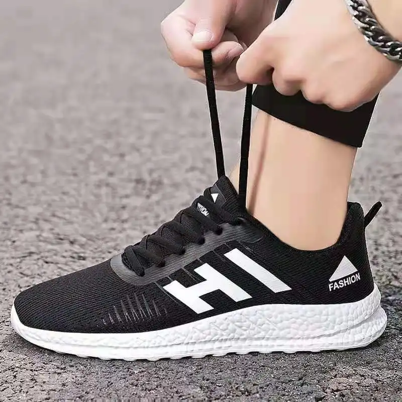 

HN-980 Athletic Breathable Lightweight Tennis Sport Casual Shoes For Men, Black