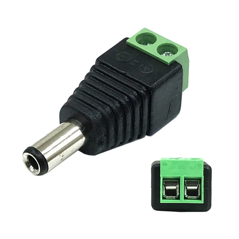 

DC 5.5*2.5 mm power socket welding-free male and female adapter DC transfer terminal