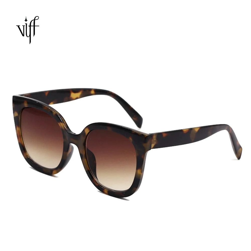 

VIFF HP20087 Oversized Cateye Style ODM Glasses Lens 2021 Women Sun Glasses River Tortoiseshell Sunglasses Cat Eye