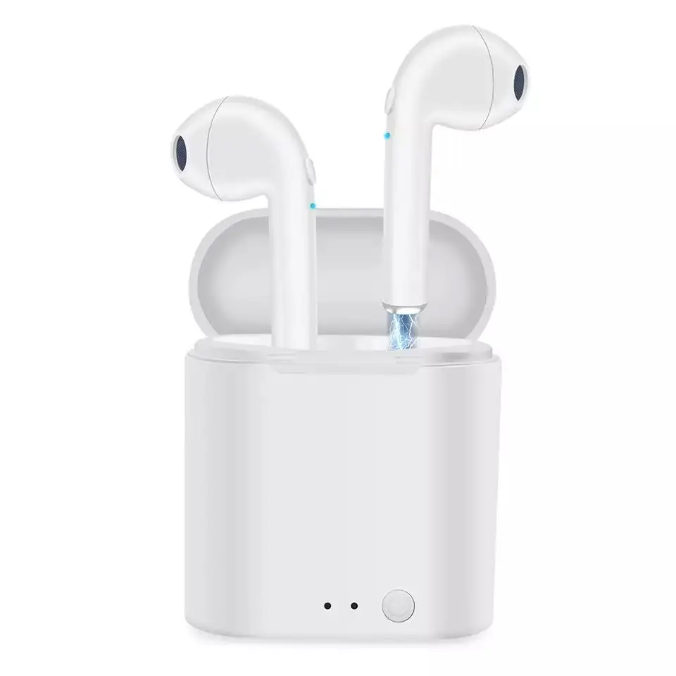 

New arrivals i7 tws headphones I7 wireless earbuds earphones I7s Tws BT5.0 Black true wireless stereo headset, White