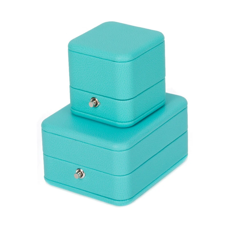 

Custom fashion tiffany's blue gift box ring engagement ring jewelry packaging box Women Girls necklace box in stock, Tiffany bule