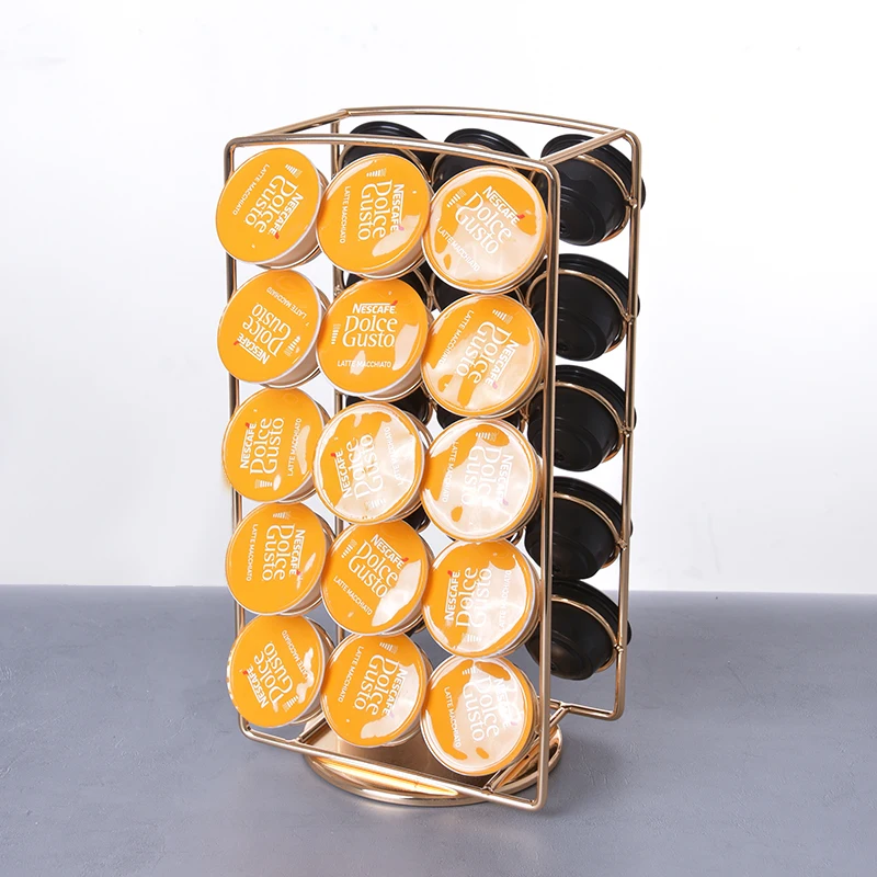 

YZ1331 30 Coffee Pack Iron Powder coated Coffee Capsule Holder Coffee Capsule Rack For K-CUPS And Dolce Gusto