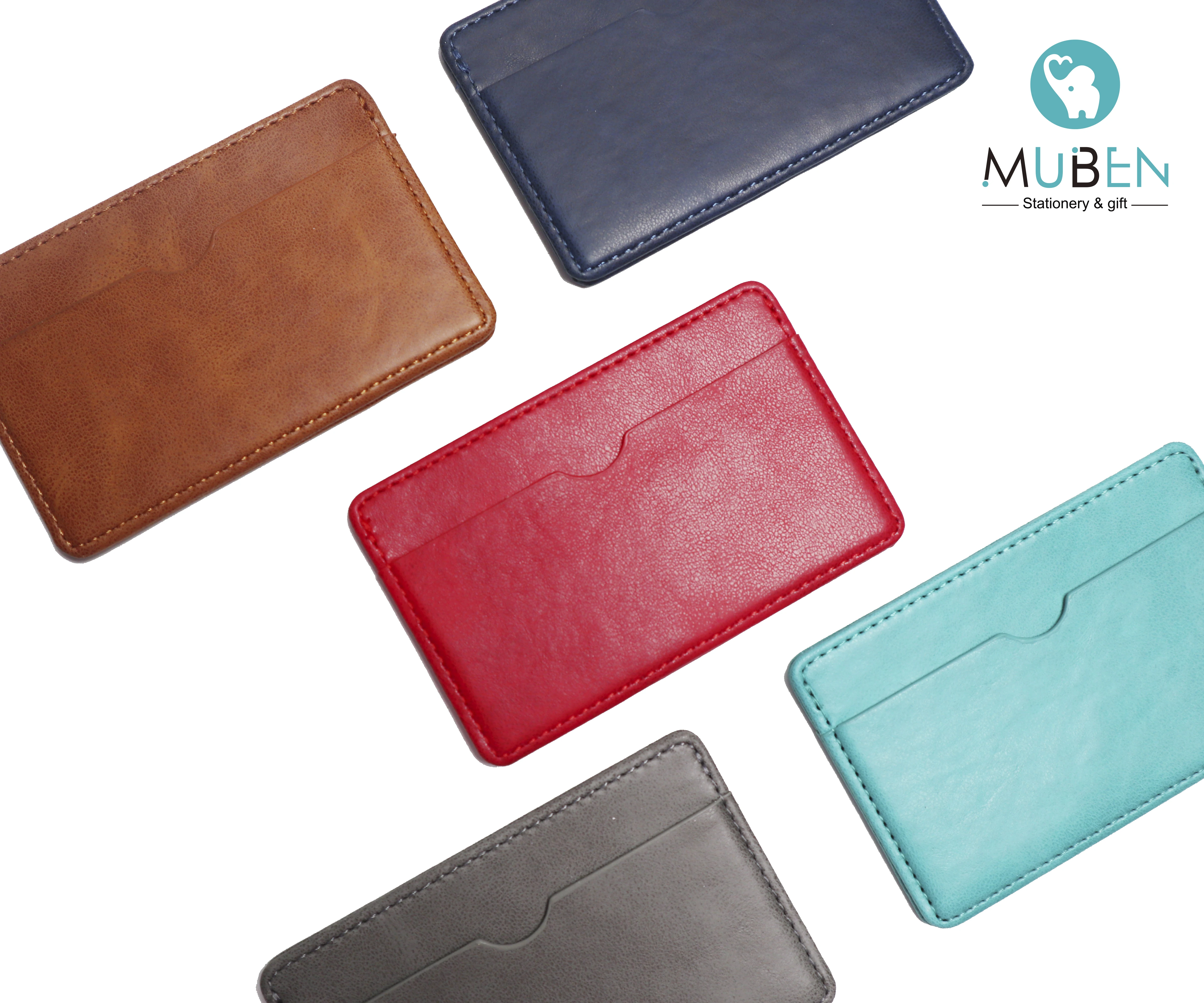 

Classic Business Colorful Custom Logo Wallet pocket Credit Card Holder, Customized color