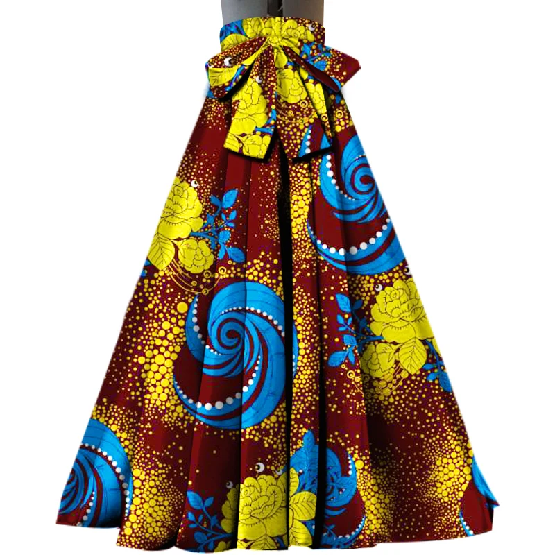 

Hot selling Long Maxi free size Skirt for Women African Dashiki Bazin riche colors Special Offer Women high quality SS-CLS01, Shown