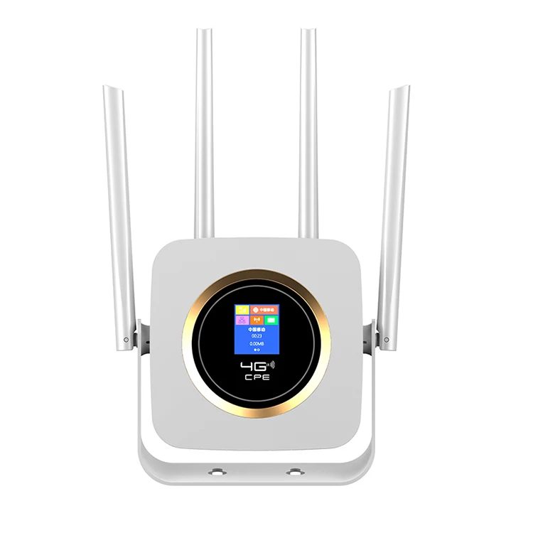 

Universal Unlock 4G 3G LTE Wireless Wifi Router Supports Sim Card, White