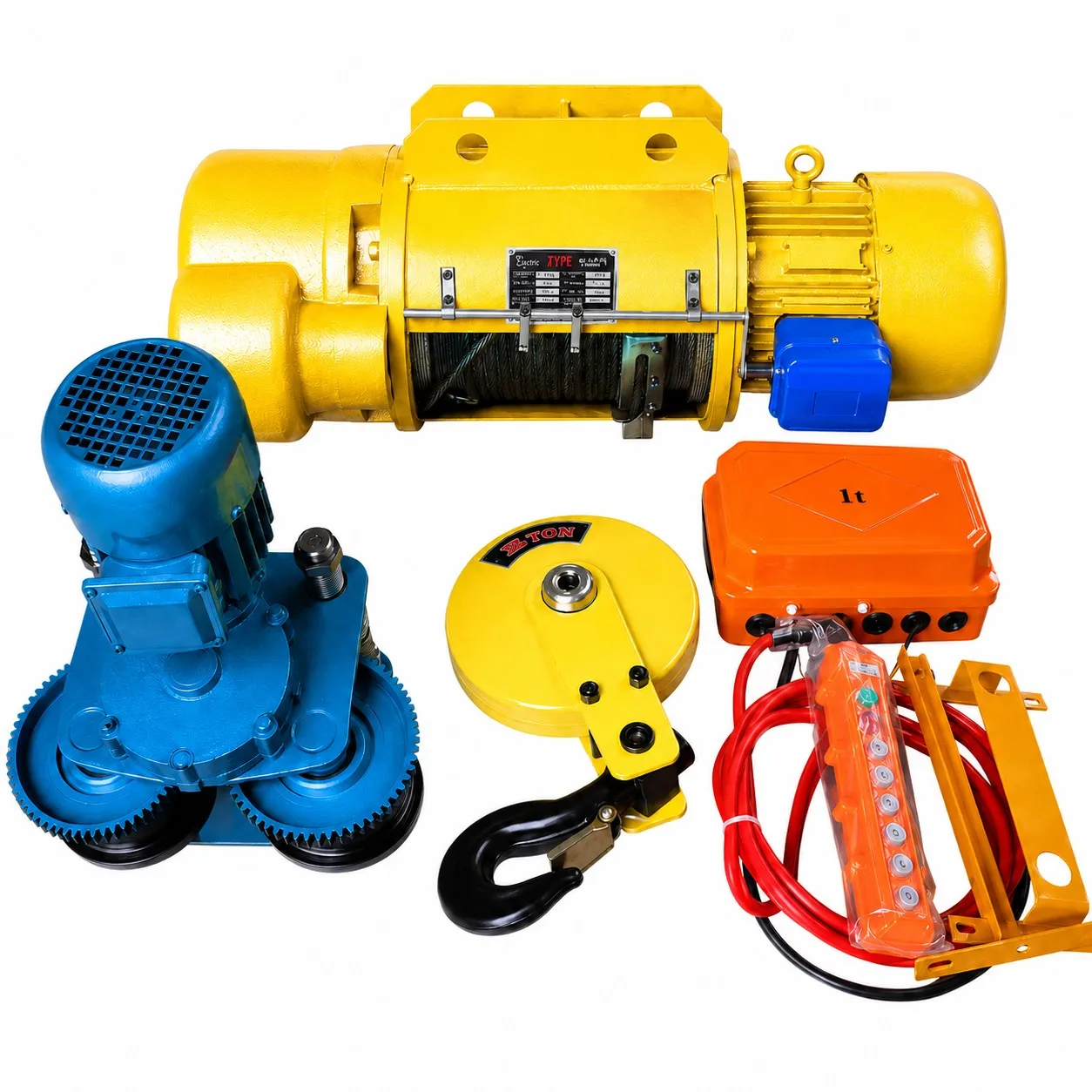 1 ton CD wire rope electric hoist