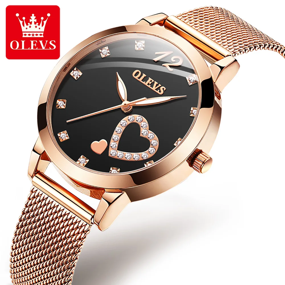 

OLEVS Women Watch Fashion Casual Popular Dress PU Leather Quartz Watches Cheap Prices Low MOQ Beatiful Lady Wristwatch China 30M