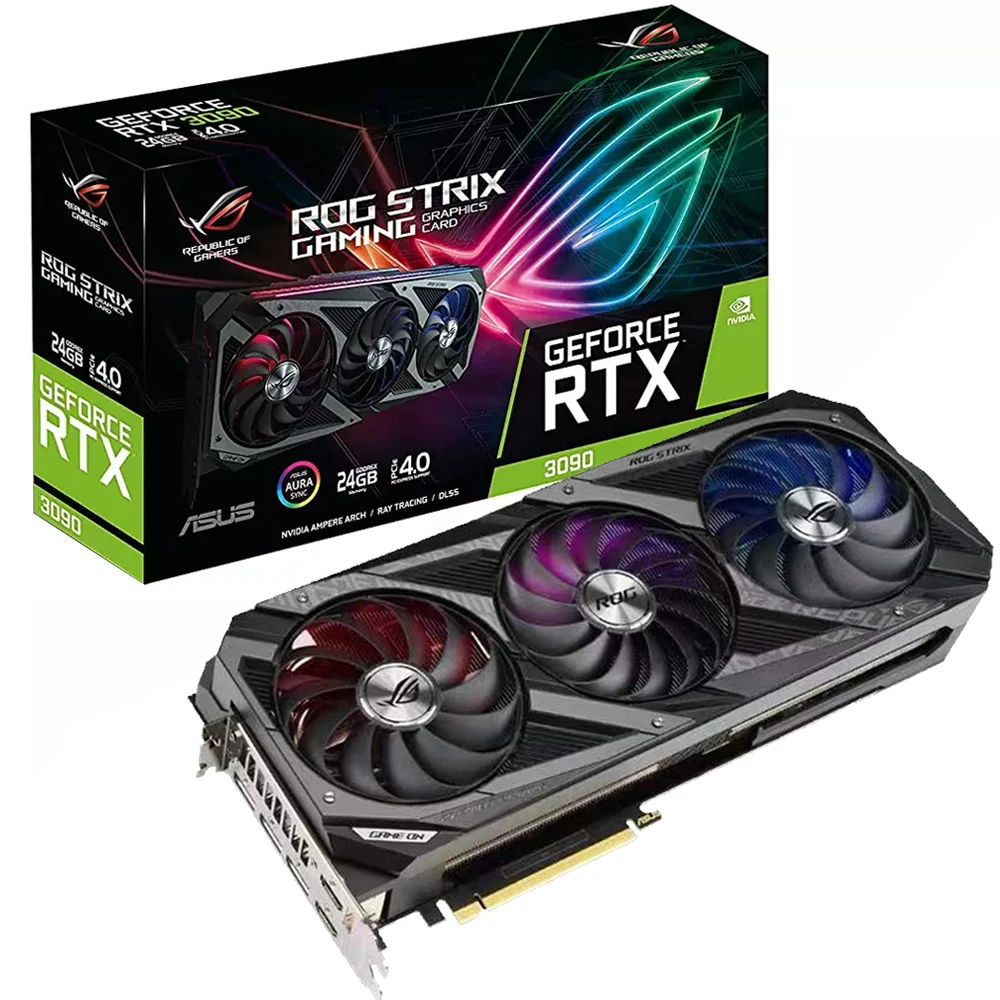 

GeForce gaming computer RTX 3090 24gb graphic card desktop computer graphics cards gpu GDDR6 384bit NON LHR