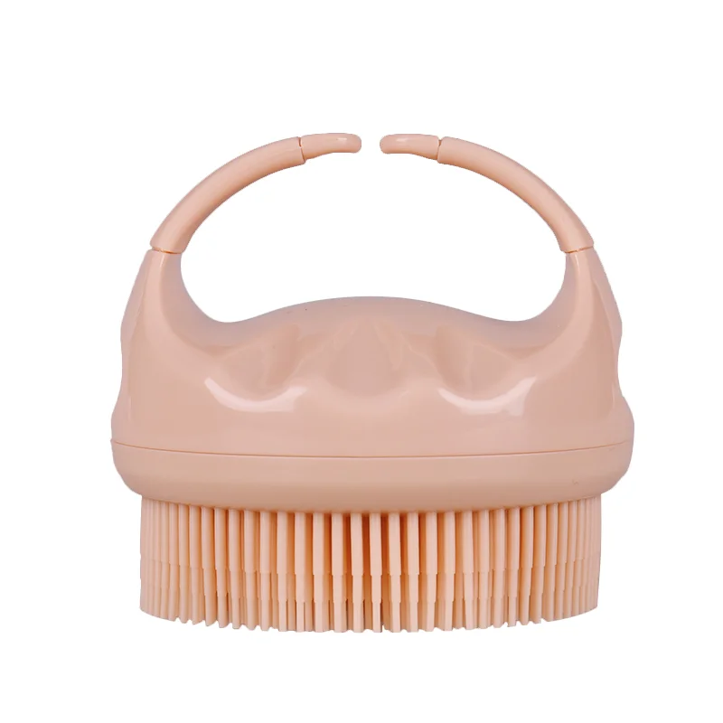 

Lohas Soft Silicone Bath Scrubber Sponge Anti-bacterial Body Shower Massager Silicone Baby Bath Brush, Customized color