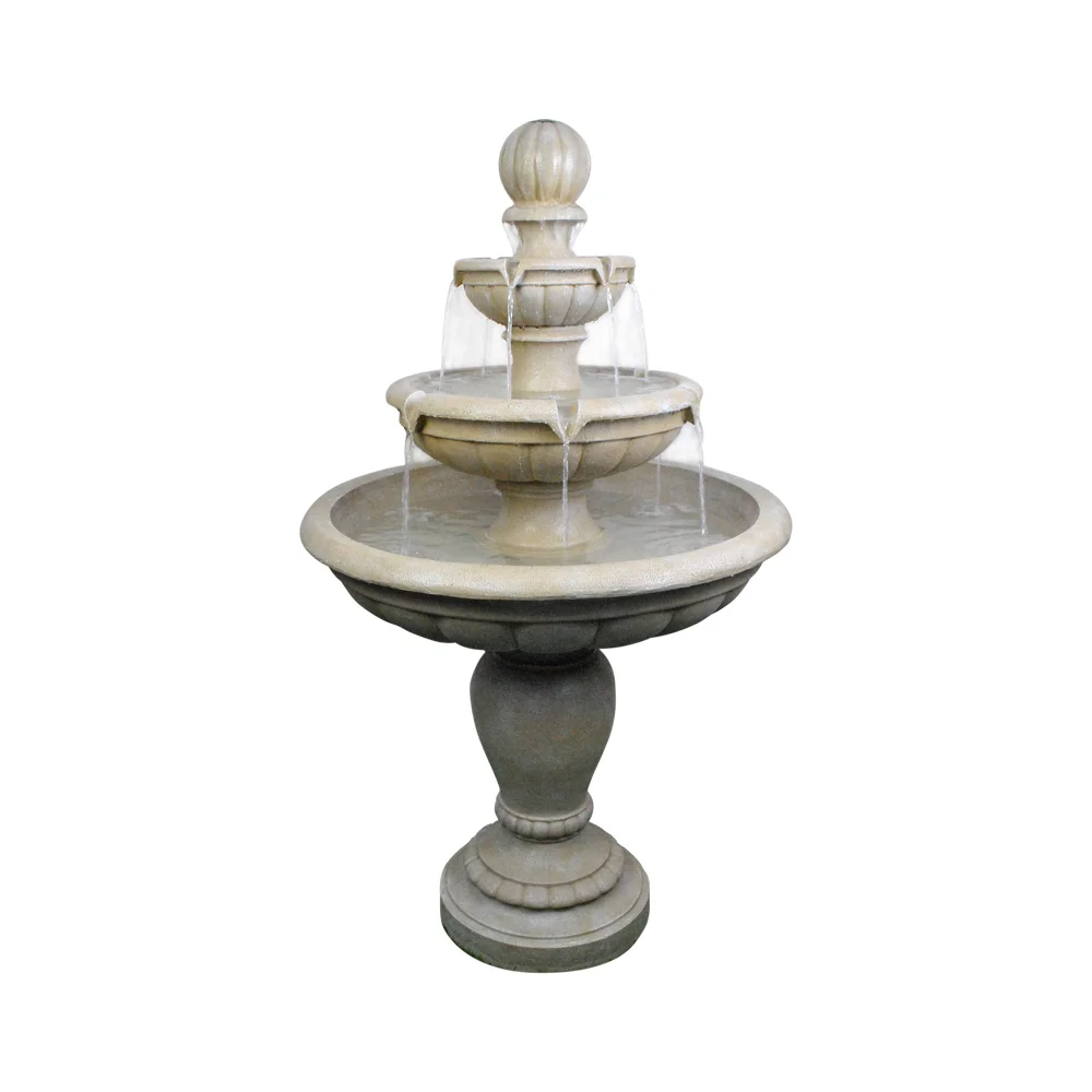 Outdoor Floor Waterfall Fountain 3tiered Floor Cascading Water