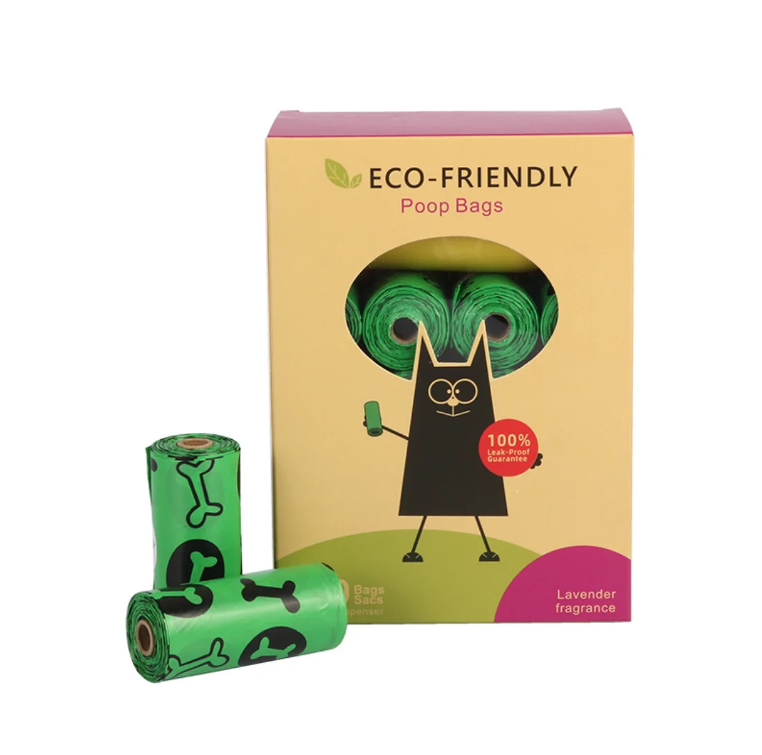 

Dog biodegradable dog poop bags with dispenser waste bag logo, Picture