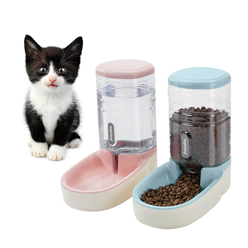 

SKY PET Wholesale Plastic Rounded Indoor And Outdoor Automatic Portable Pet Food Water Bowl Feeder, Customized